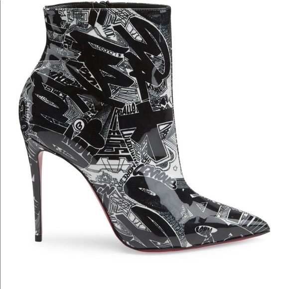 ISO !!! So Kate 100 Printed Patent Leather Booties - Picture 2 of 3